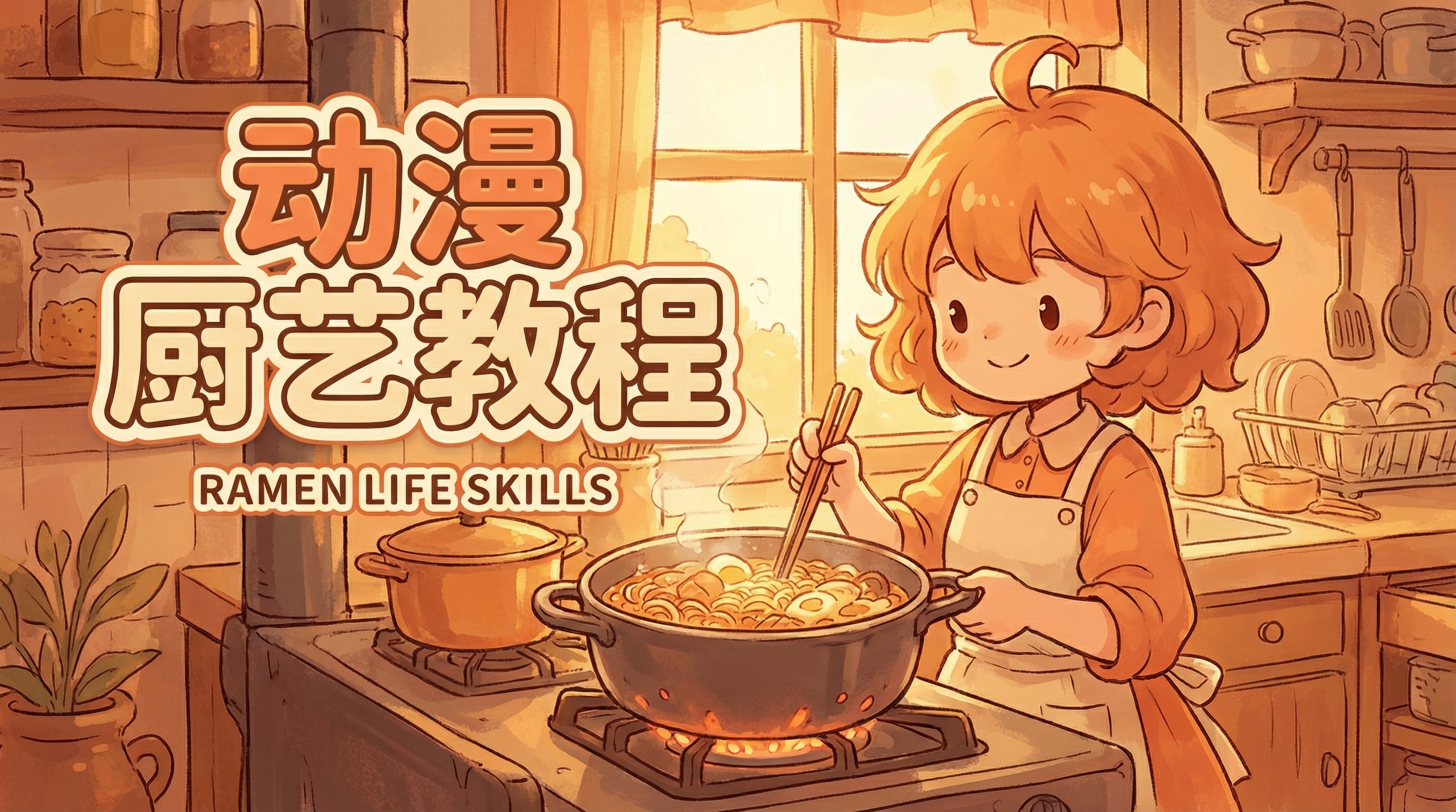 麻豆动漫厨艺教程-拉面制作动漫演示